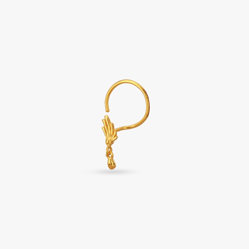 Mythical Grace Gold Nose Pin,,hi-res image number null