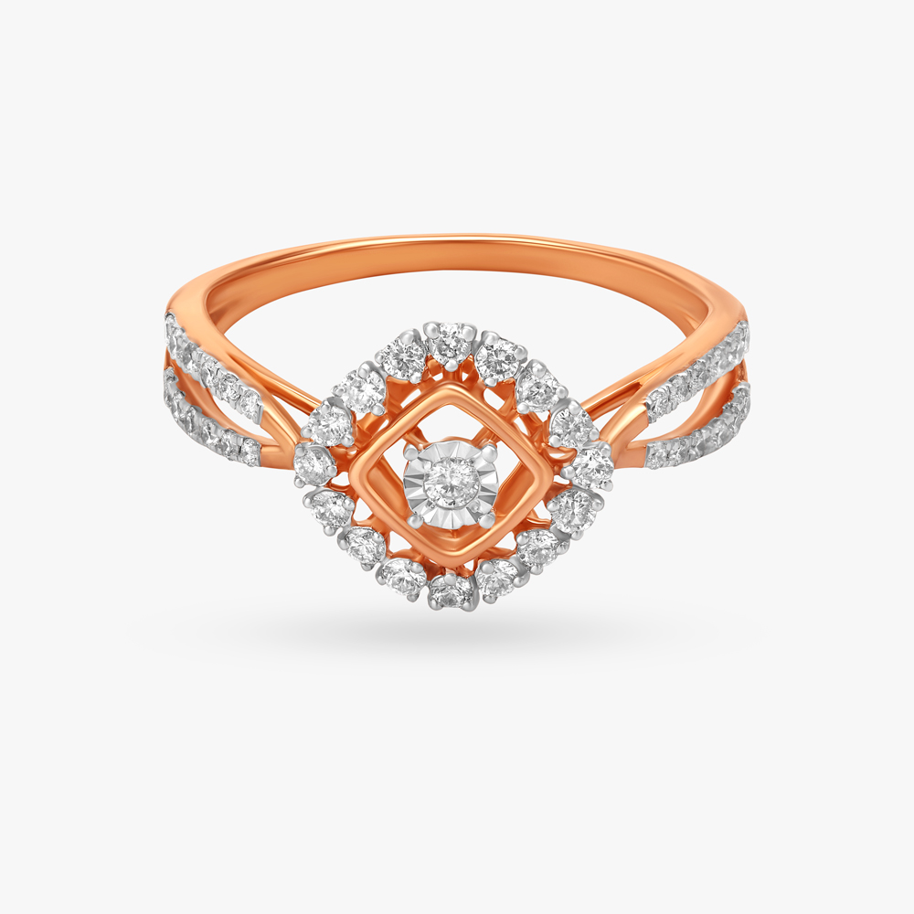 Artsy Geometric Diamond Ring,,hi-res image number null