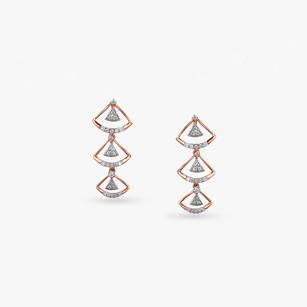 Blush Triangles Diamond Necklace Set,,hi-res image number null