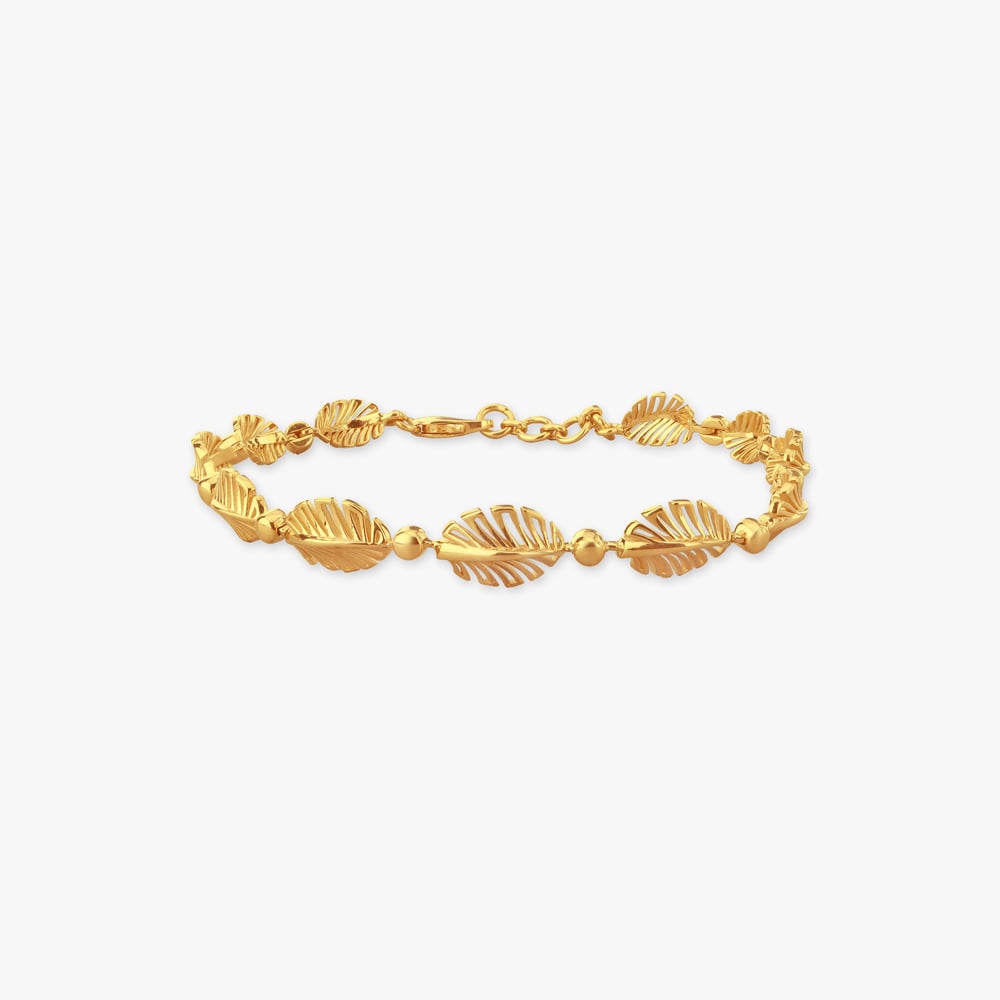 

Leafy Trails Gold Bracelet