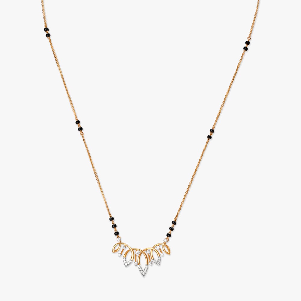 Floral Dance Diamond Mangalsutra,,hi-res image number null