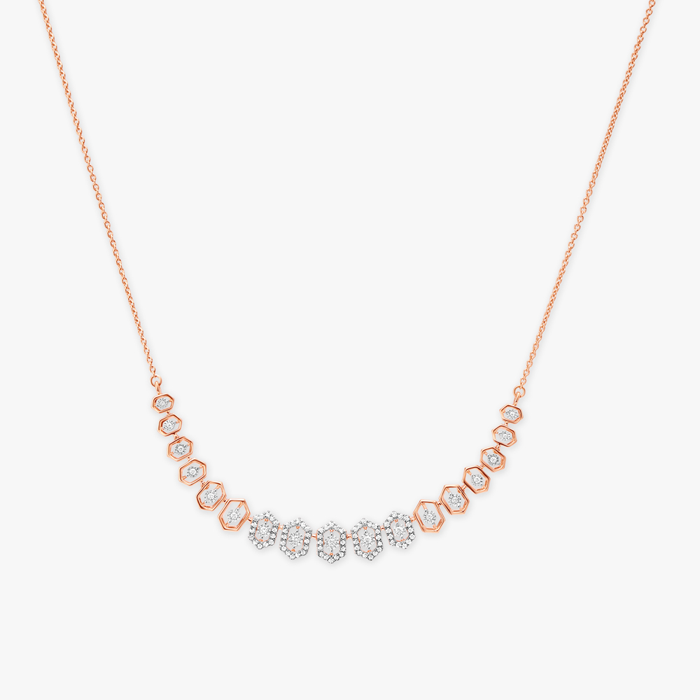 Enticing Contemporary Diamond Necklace Set,,hi-res image number null