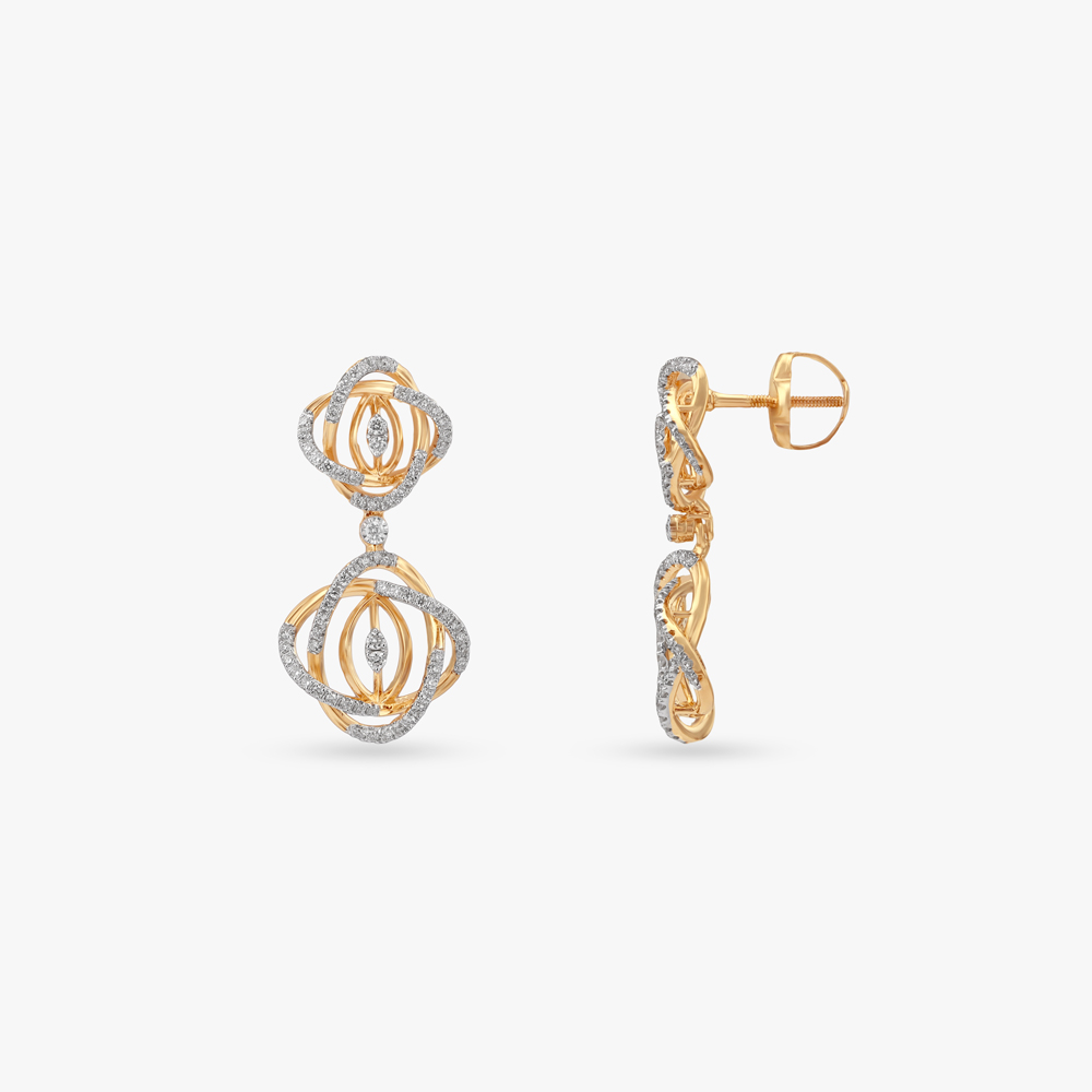 Infinite Drift Diamond Drop Earrings,,hi-res image number null