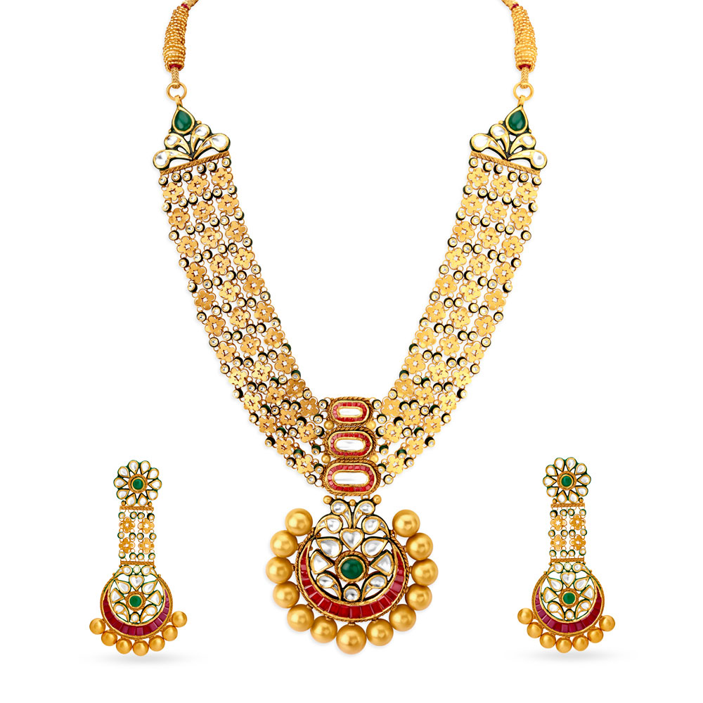 Gold Necklace - Samarth Jewellery | Single Diamond Necklace Gujarat | Gold  Necklace Designs India | Gold Necklace Set in Chennai | Exotic Necklaces
