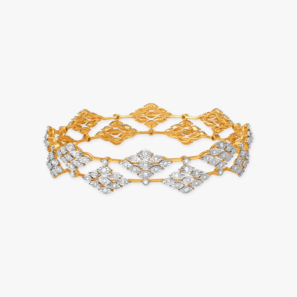 Geometric Radiance Diamond Bangle,,hi-res image number null
