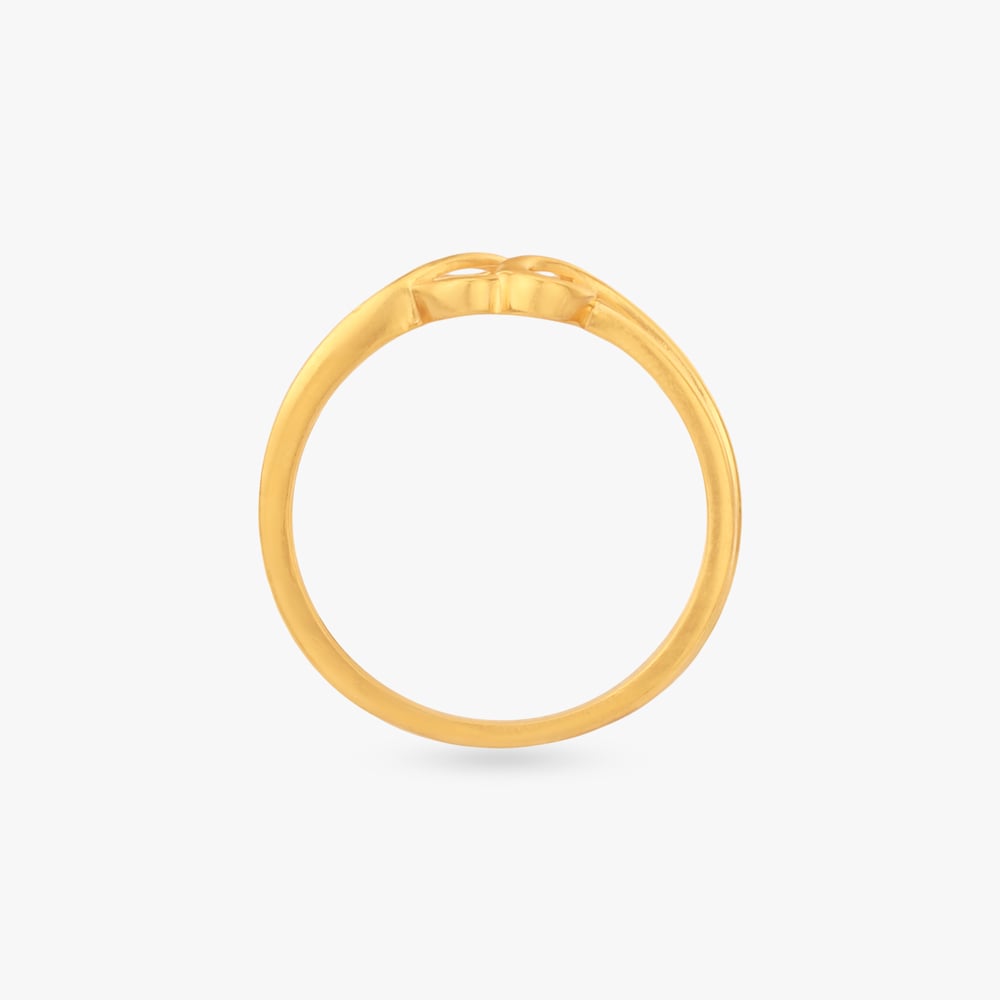 Heart Curve Gold Ring,,hi-res image number null