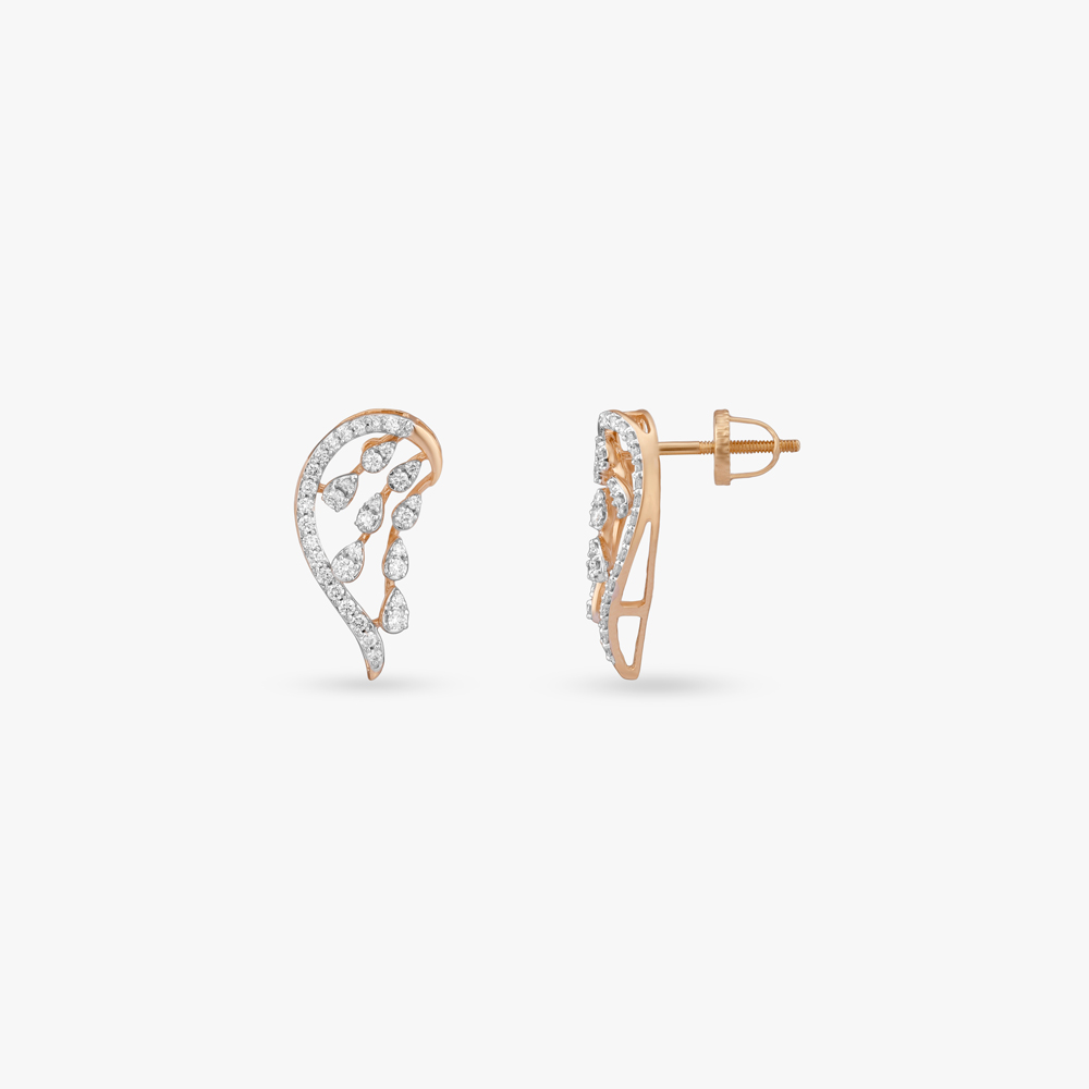 Radiant Arc Diamond Stud Earrings,,hi-res image number null