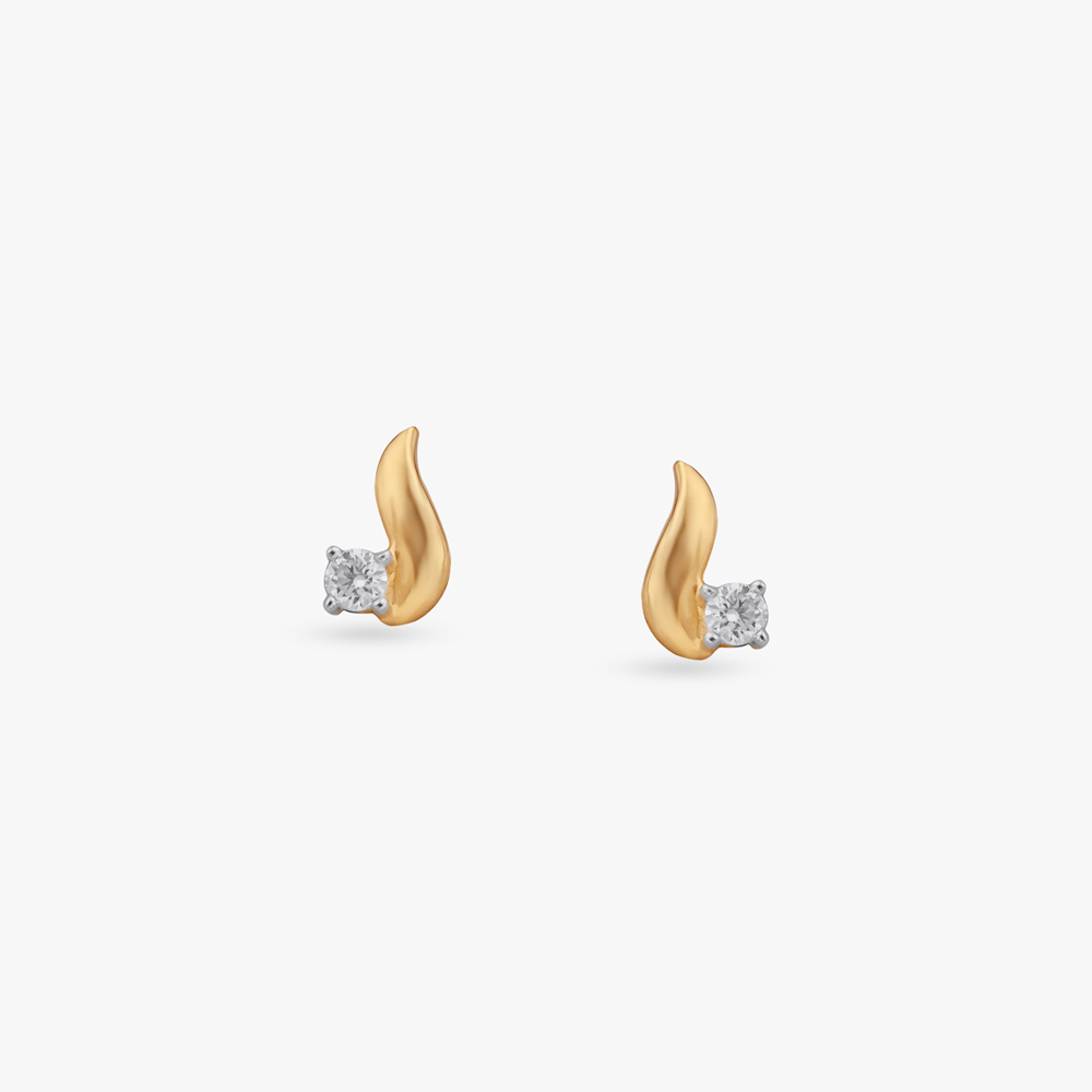 

Flame Flicker Diamond Stud Earrings