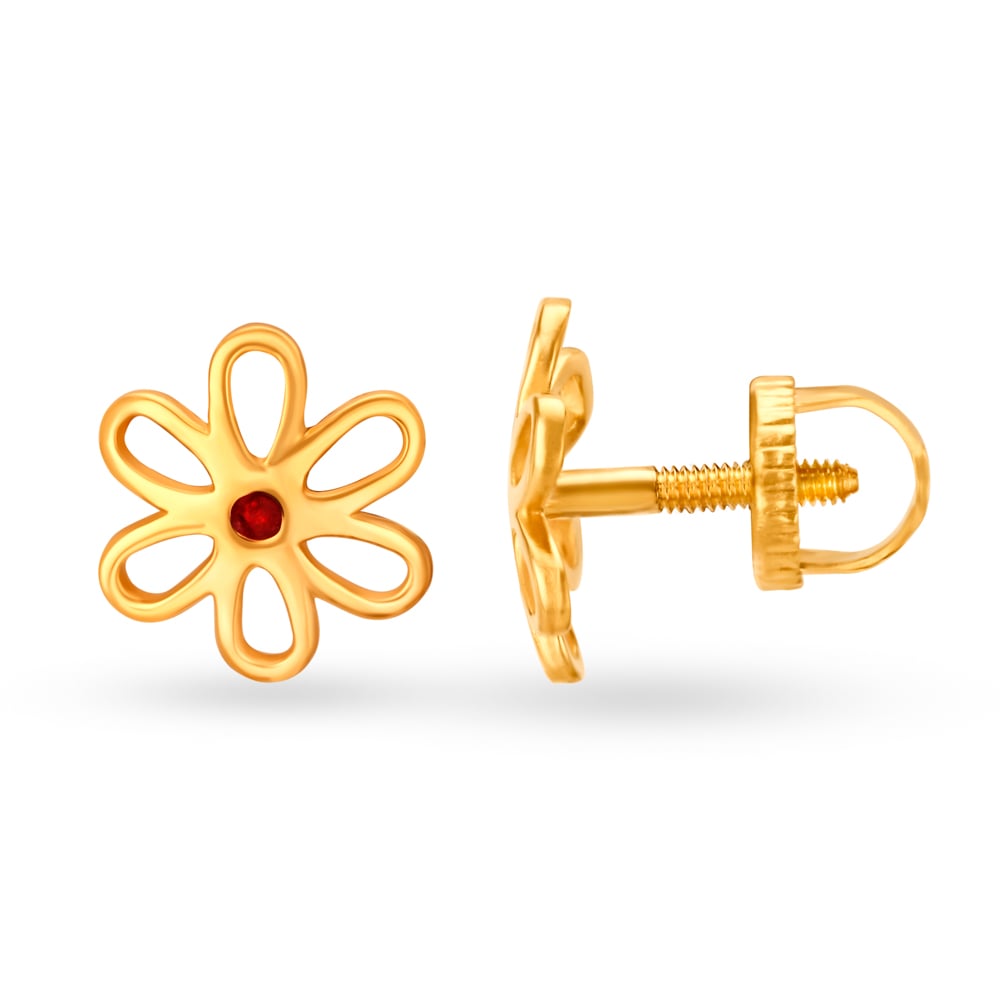 Petite Floral Stud Earrings,,hi-res image number null