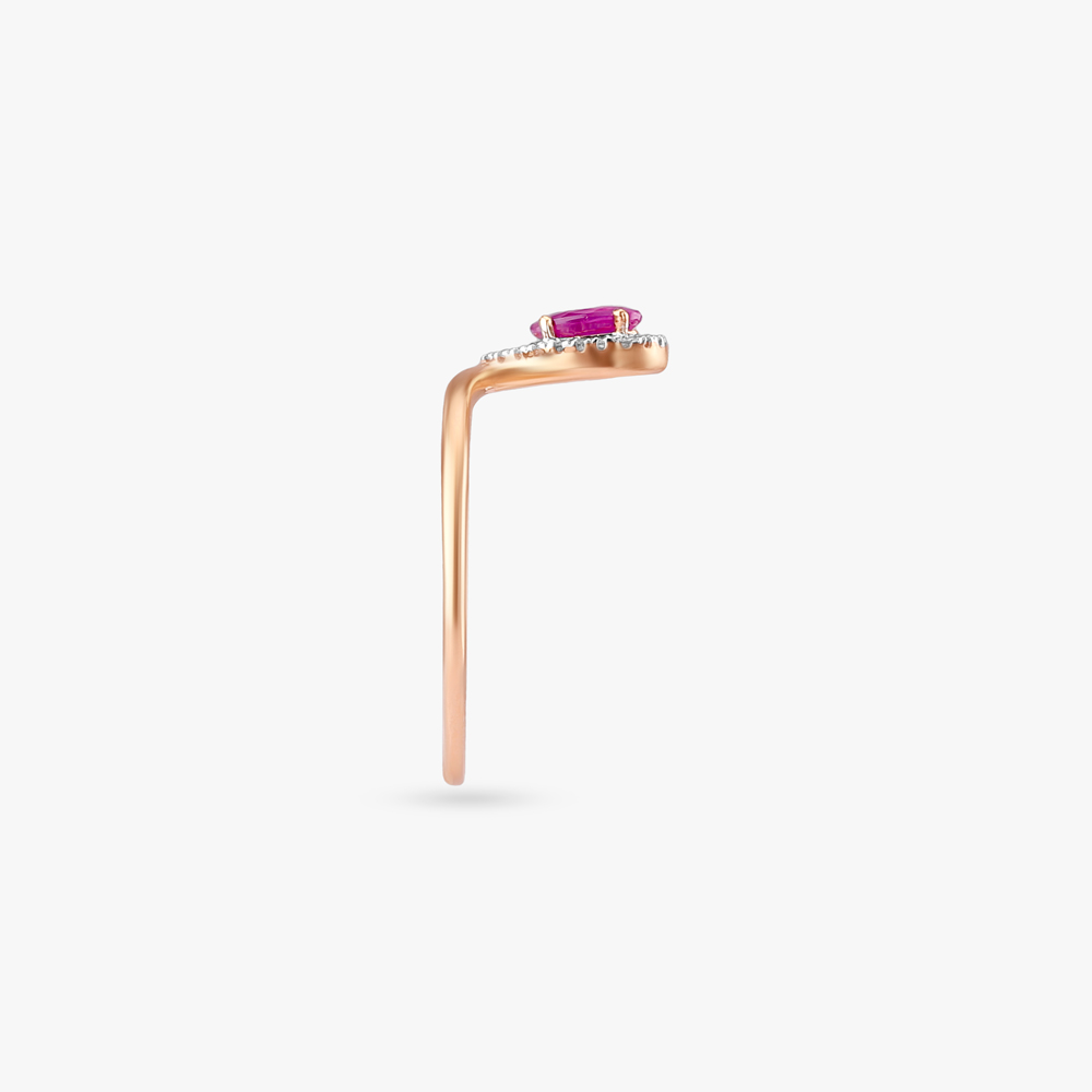 Scarlet Aura Diamond Finger Ring,,hi-res image number null