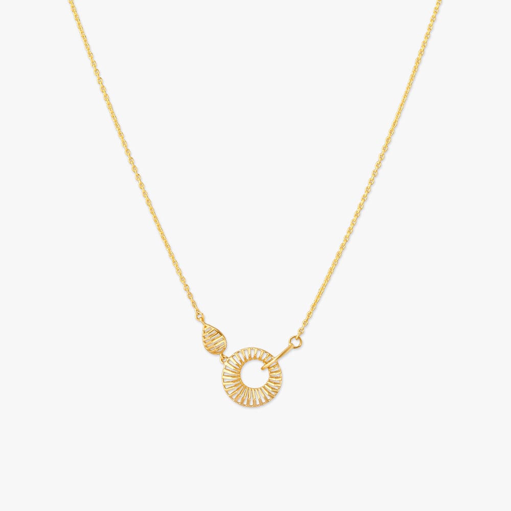 

Circle Gleam Gold Necklace