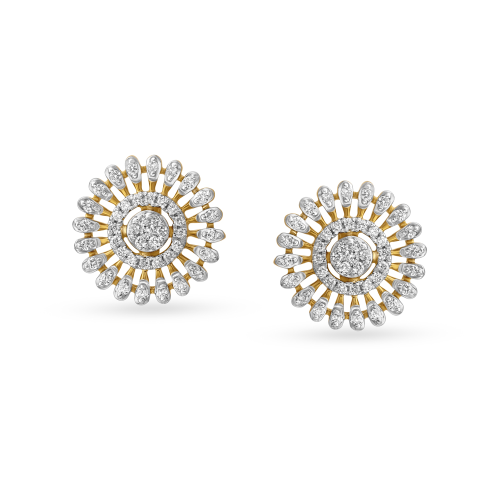 Flipkartcom  Buy Fida Ethnic Indian Traditional Gold Lakshmi Temple Stud  Earrings For Women Alloy Stud Earring Online at Best Prices in India
