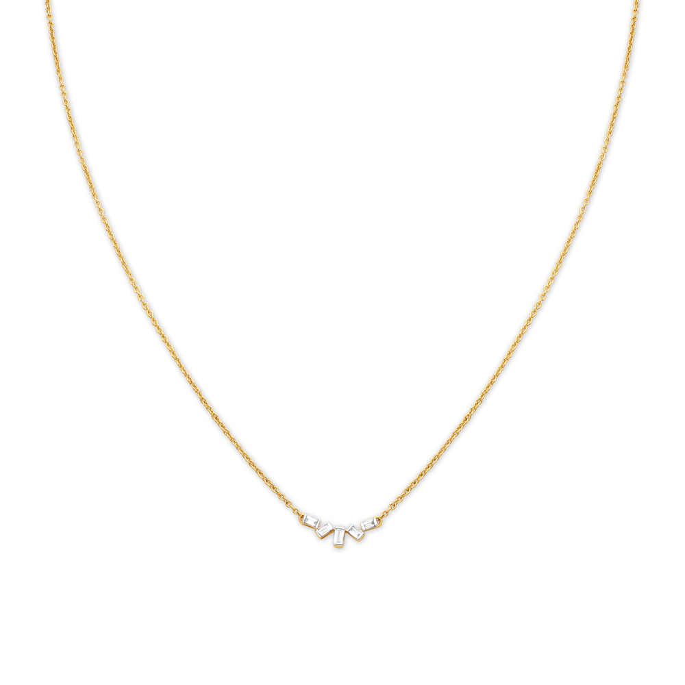 Graceful Kids 5 Stone Diamond Necklace