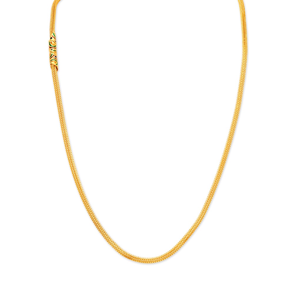 

Stunning Yellow Gold Spiral Chain