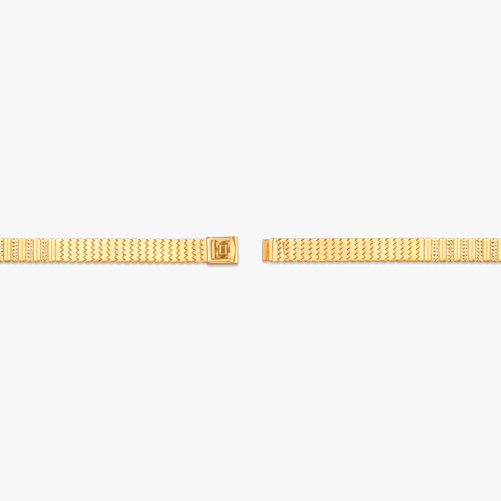 Regal Patterns Gold Bracelet for Men,,hi-res image number null