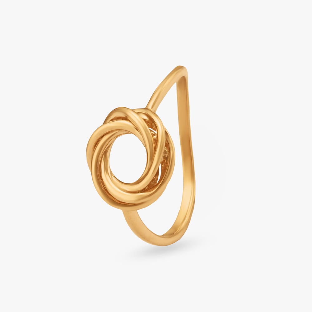 Twist Orbit Gold Ring,,hi-res image number null