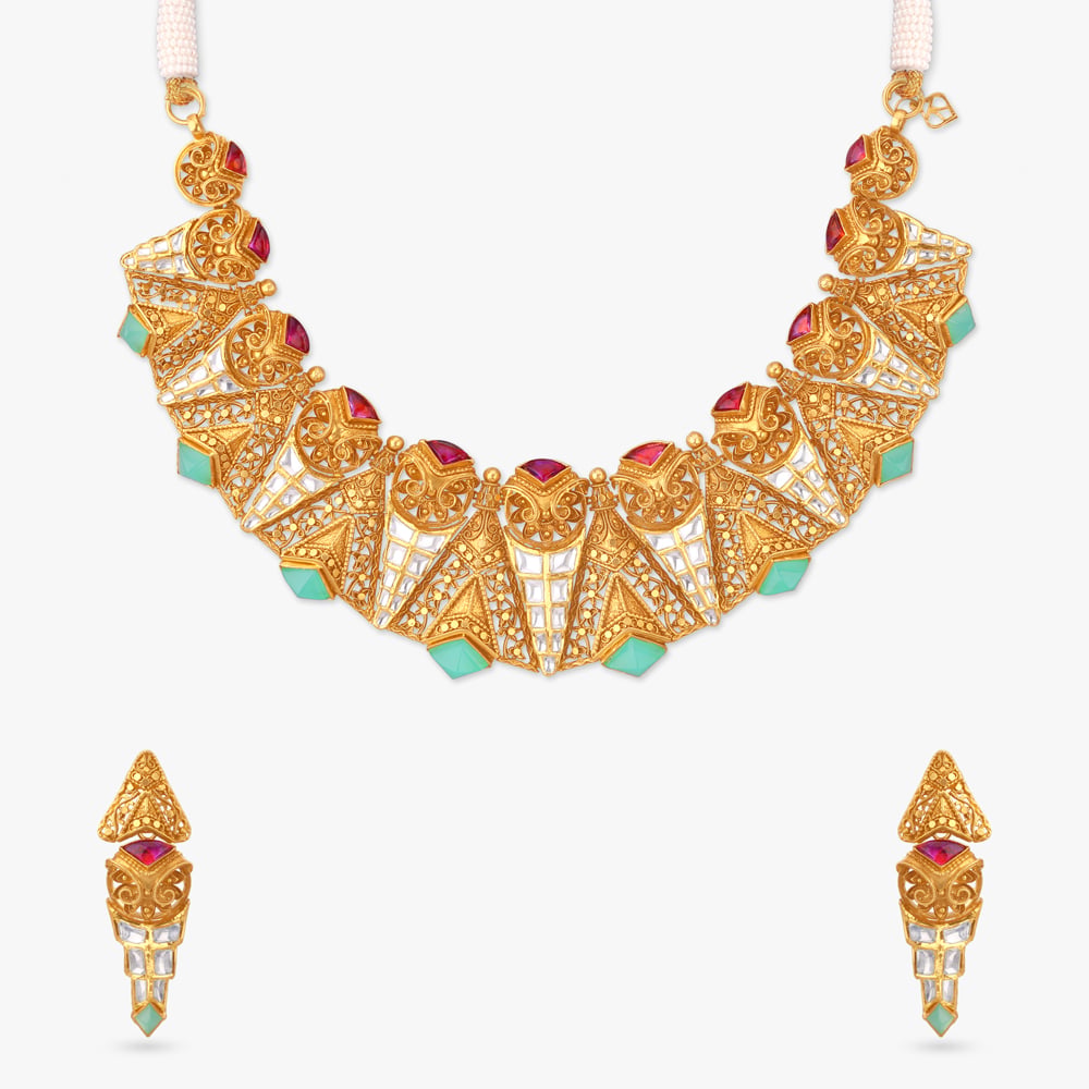 Celestial Haven Gold Necklace Set,,hi-res image number null