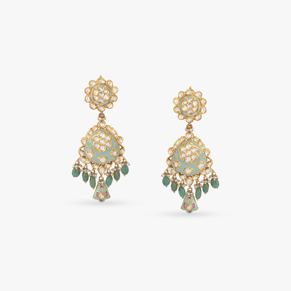 Meenakari Emerald Rani Haar Set,,hi-res image number null