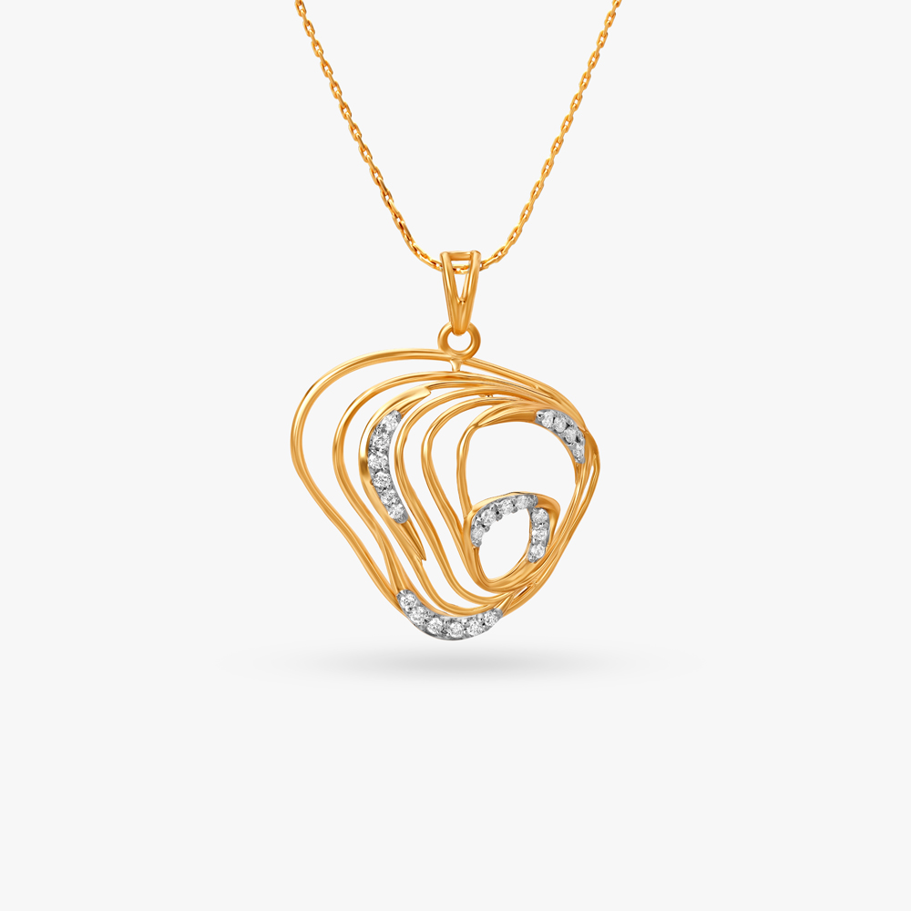 Flow With Me Diamond Pendant