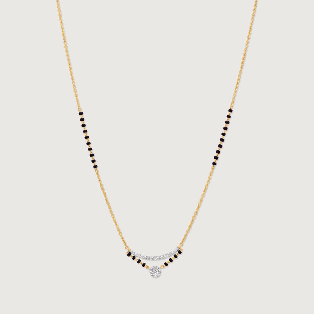 Sleek Orbit Diamond Mangalsutra,,hi-res image number null