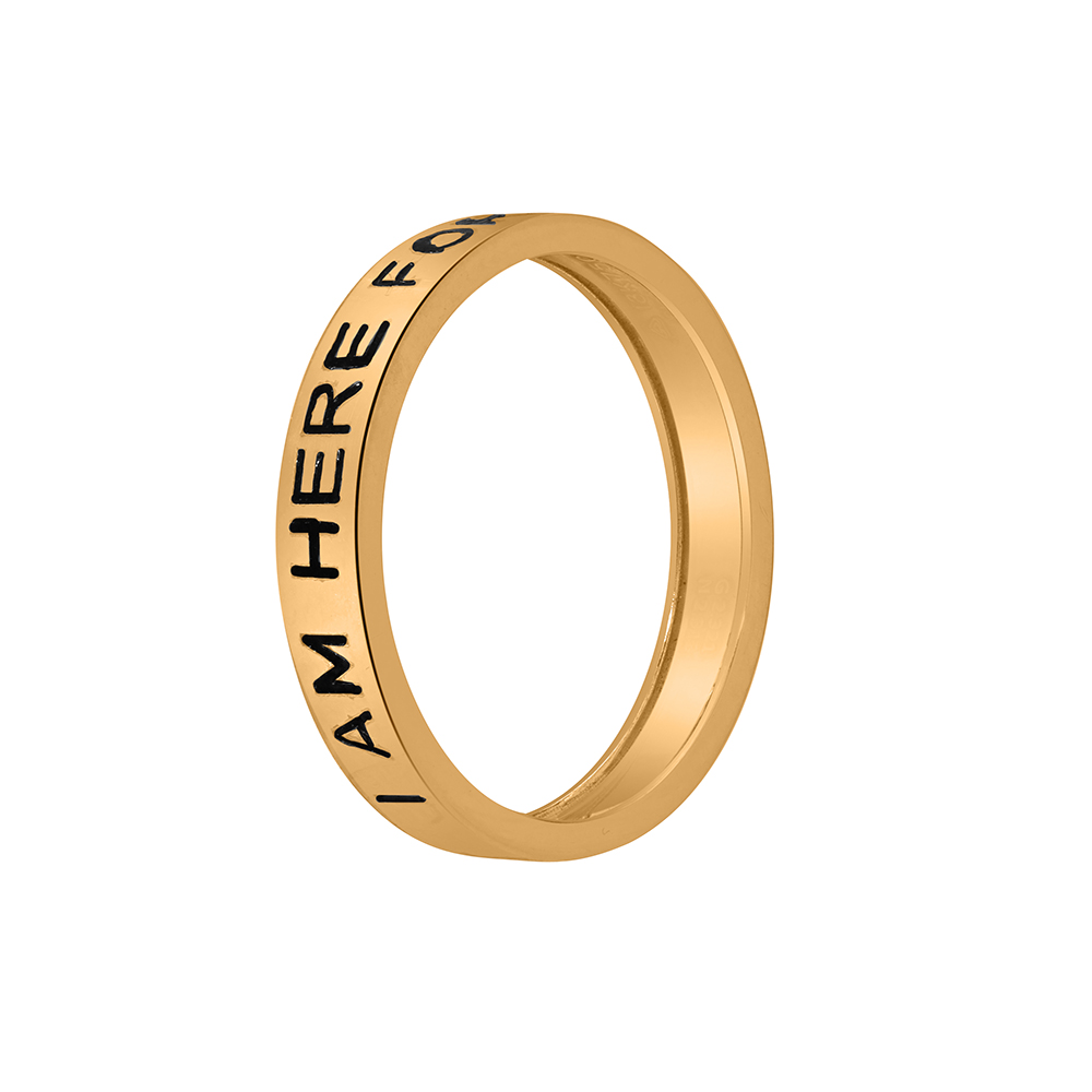 Mamma Mia 14KT Yellow Gold Here For U Ring,,hi-res image number null