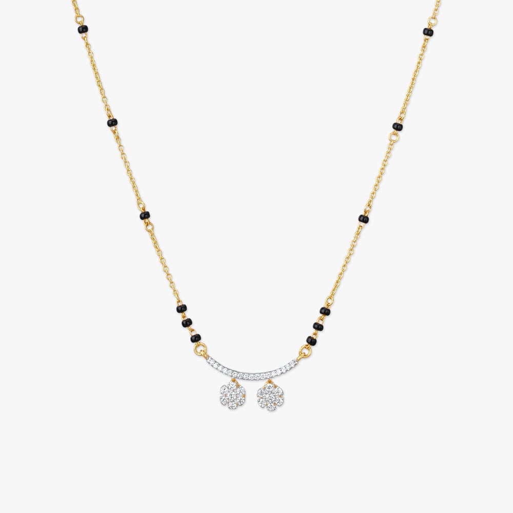 

Twin Bloom Diamond Mangalsutra