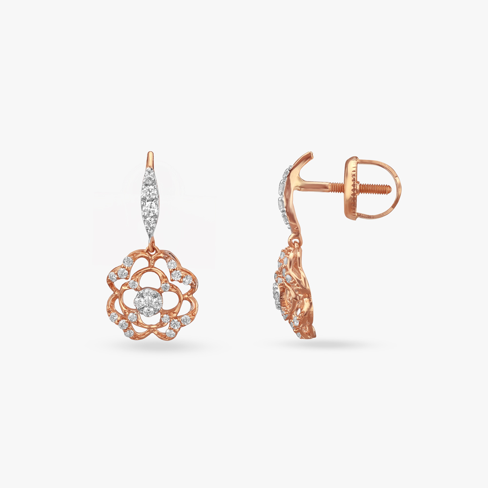 Blossom Charm Diamond Drop Earrings,,hi-res image number null
