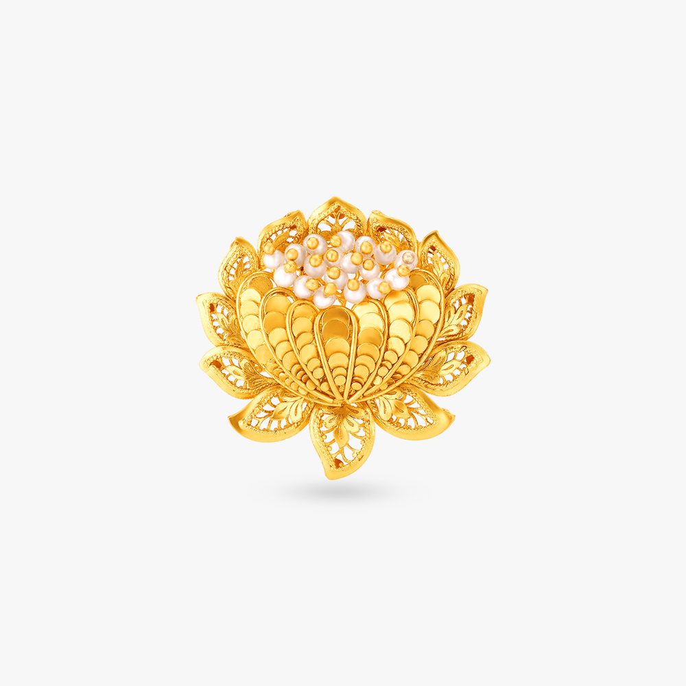 Iridescent Pearls Finger Ring,,hi-res image number null