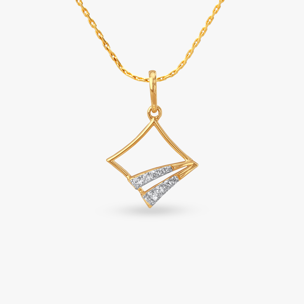 Luxe Angle Diamond Pendant,,hi-res image number null