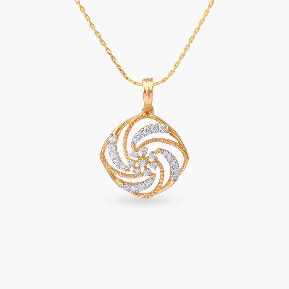 Twirling Charm Diamond Pendant and Earrings Set,,hi-res image number null