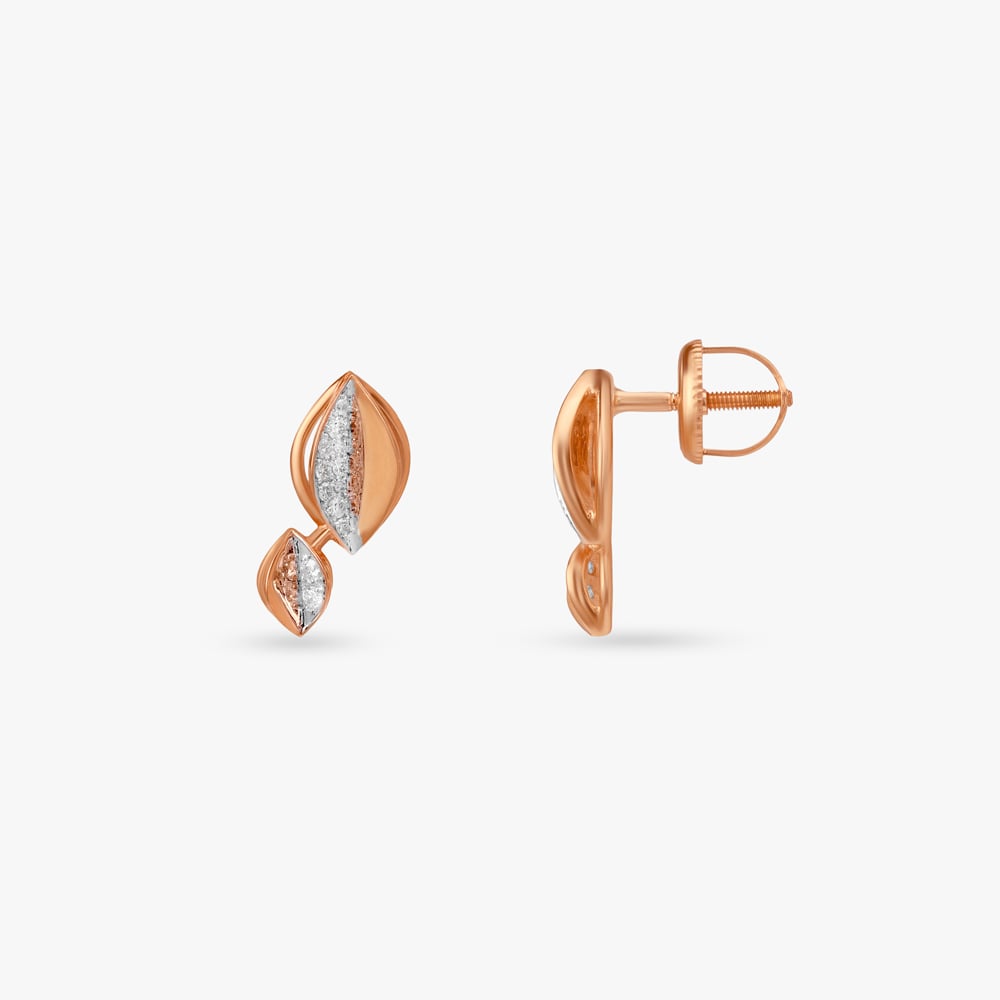 Hidden Gleam Diamond Stud Earrings,,hi-res image number null