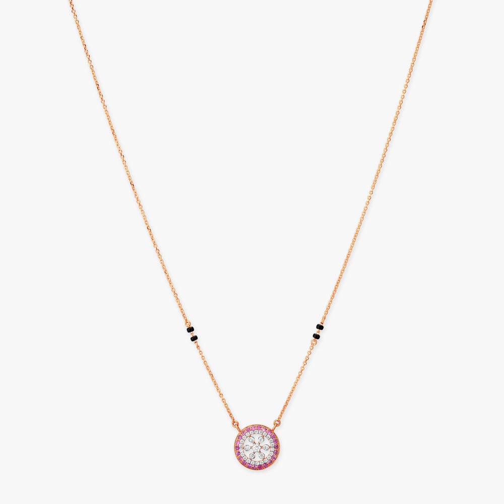 Rosette Orbit Diamond Mangalsutra,,hi-res image number null