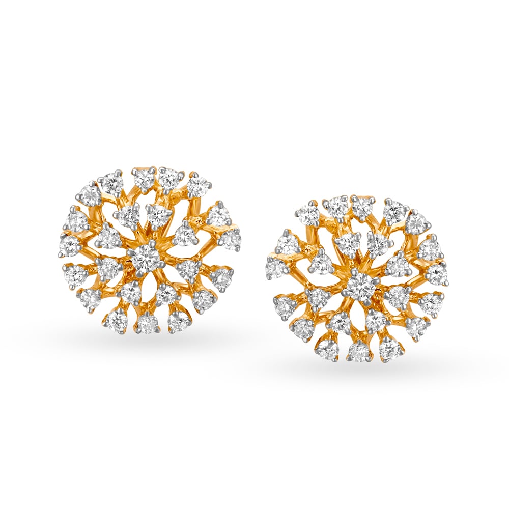 Shimmering Dainty Diamond Stud Earrings,,hi-res image number null