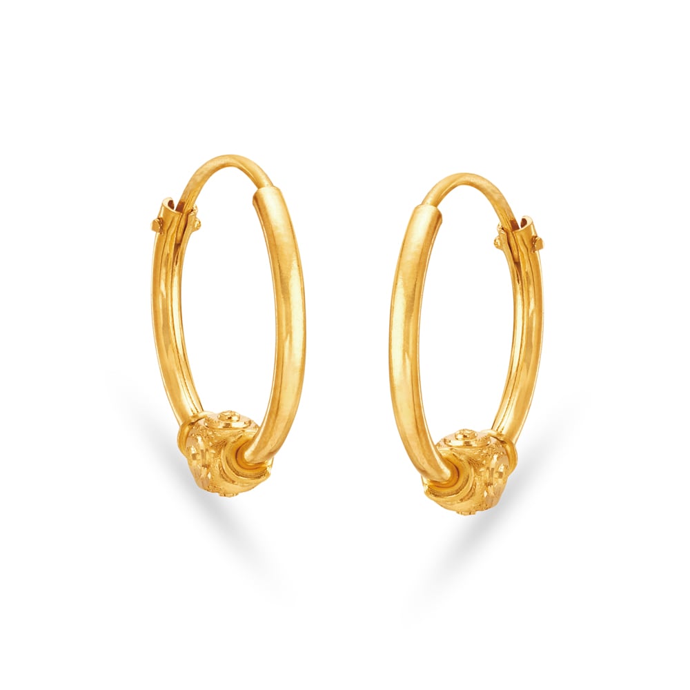 

Yellow Gold Hoop Earrings