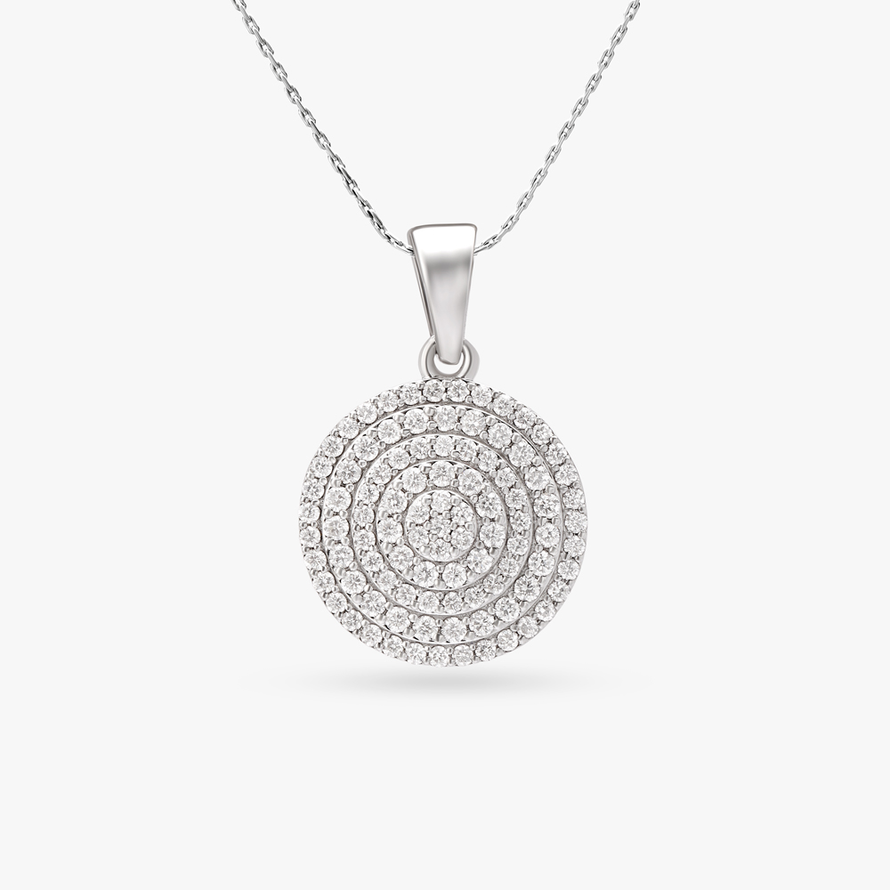 Epitome Of Grace Diamond Pendant With Earrings Set,,hi-res image number null