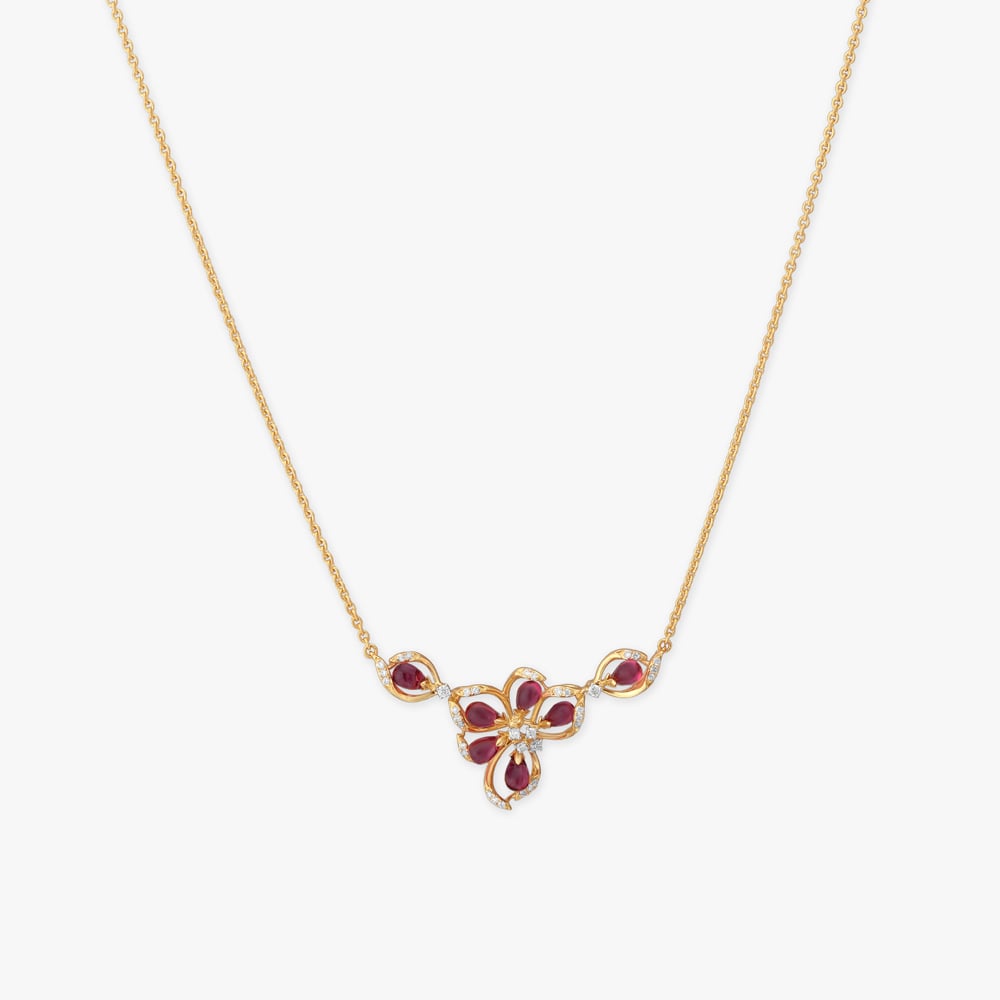 Blushing Twist Diamond Necklace,,hi-res image number null