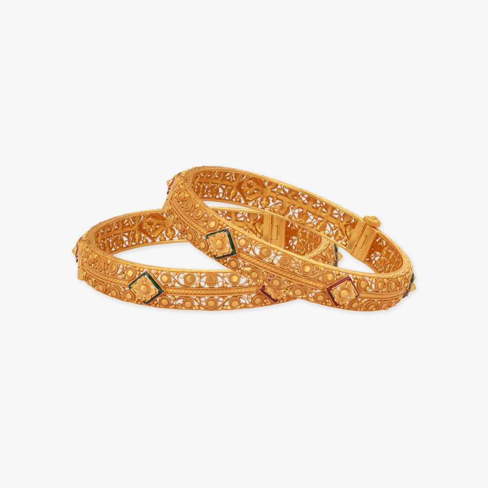 Twilight Hues Gold Bangle,,hi-res image number null