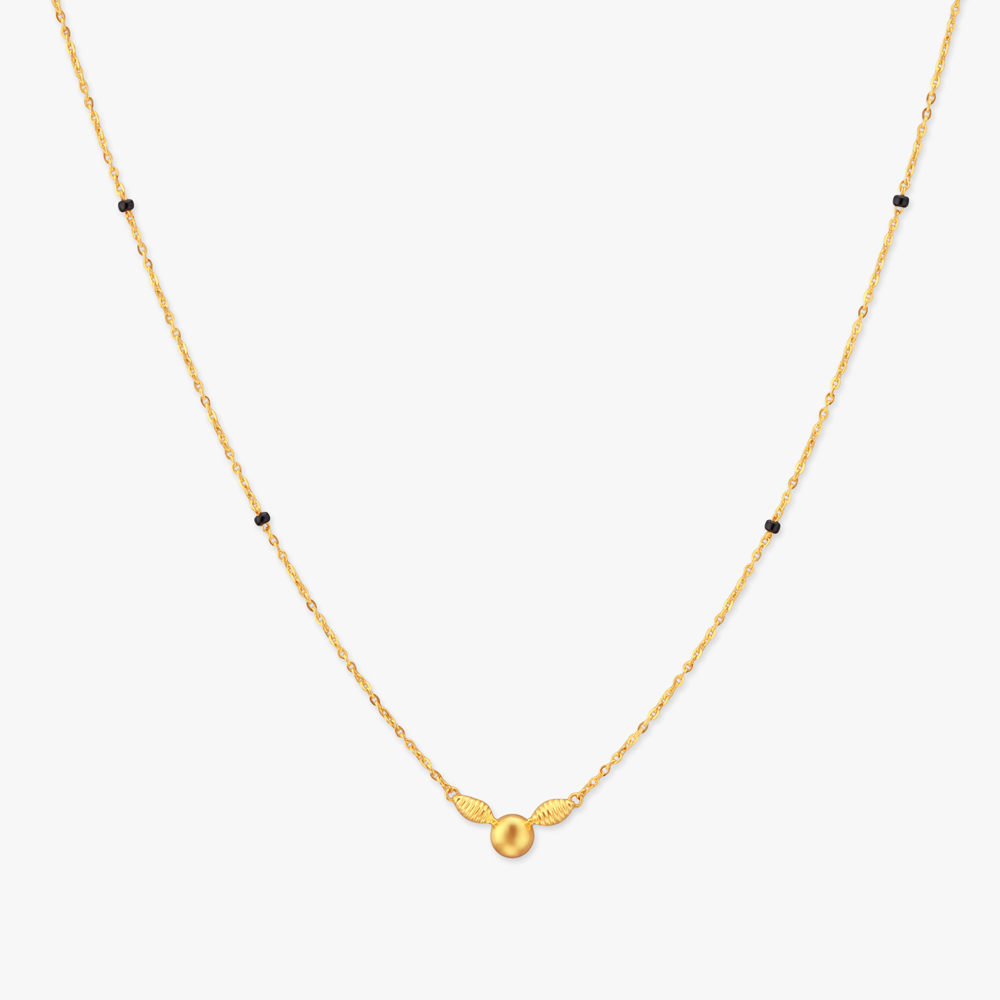 Feather Arc Gold Mangalsutra,,hi-res image number null