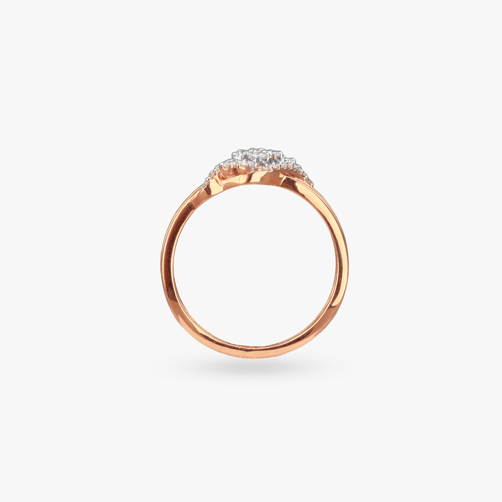 Radiant Twist Diamond Finger Ring,,hi-res image number null