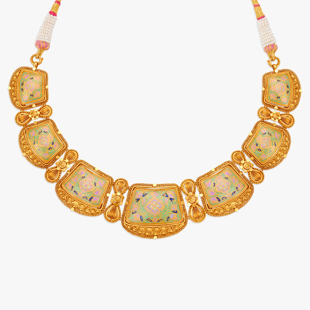 Phulkari Necklace Set,,hi-res image number null