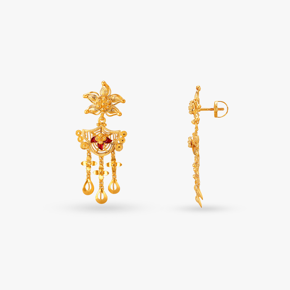 Resplendent Grace Gold Necklace Set,,hi-res image number null