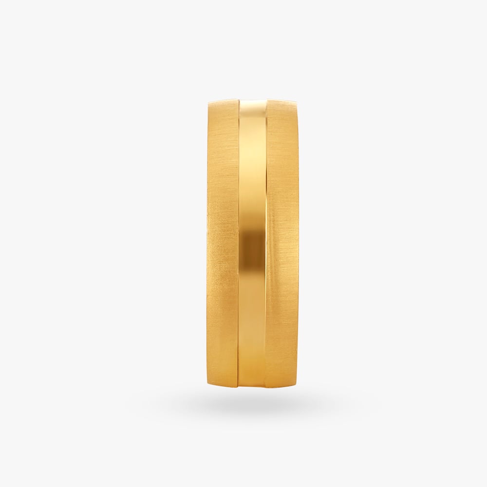 Sculpted Men's Gold Finger Ring,,hi-res image number null