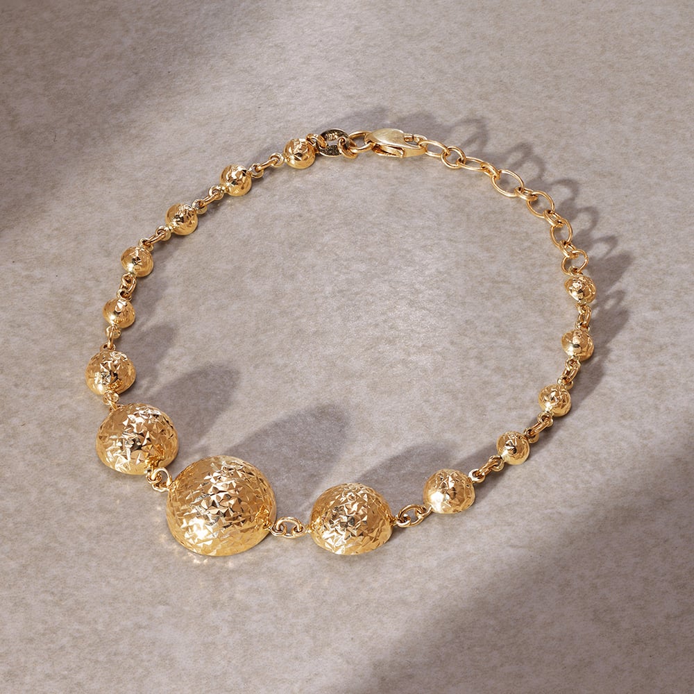 Orbital Glamour 18KT Gold Bracelet,,hi-res image number null