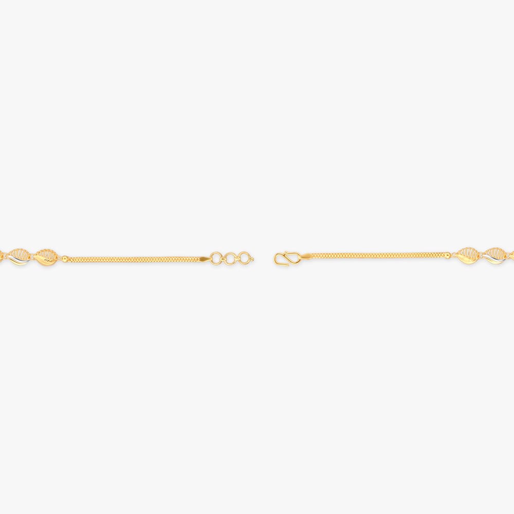 Swaying Leaves Gold Bracelet,,hi-res image number null