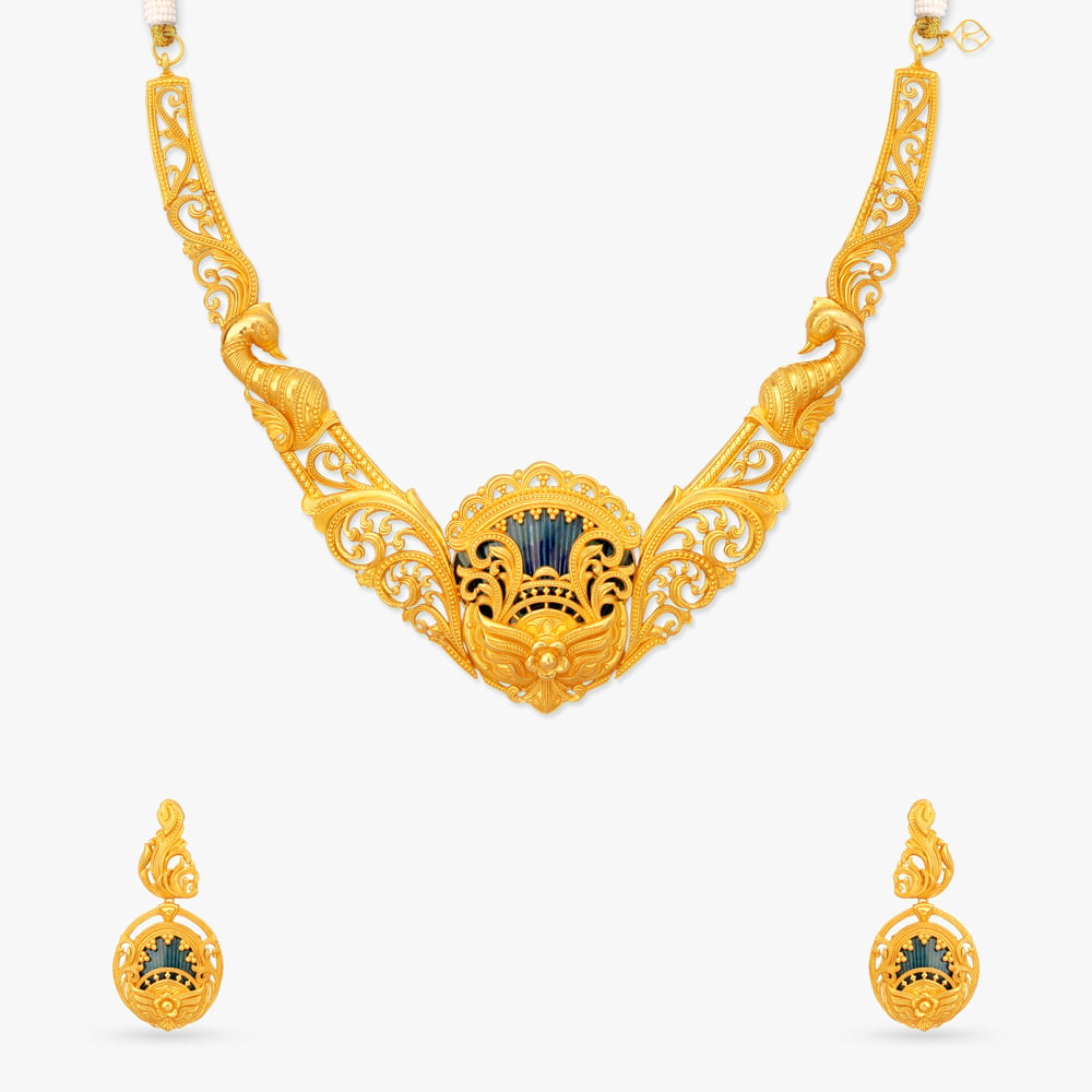 Dusk Reverie Gold Necklace Set,,hi-res image number null