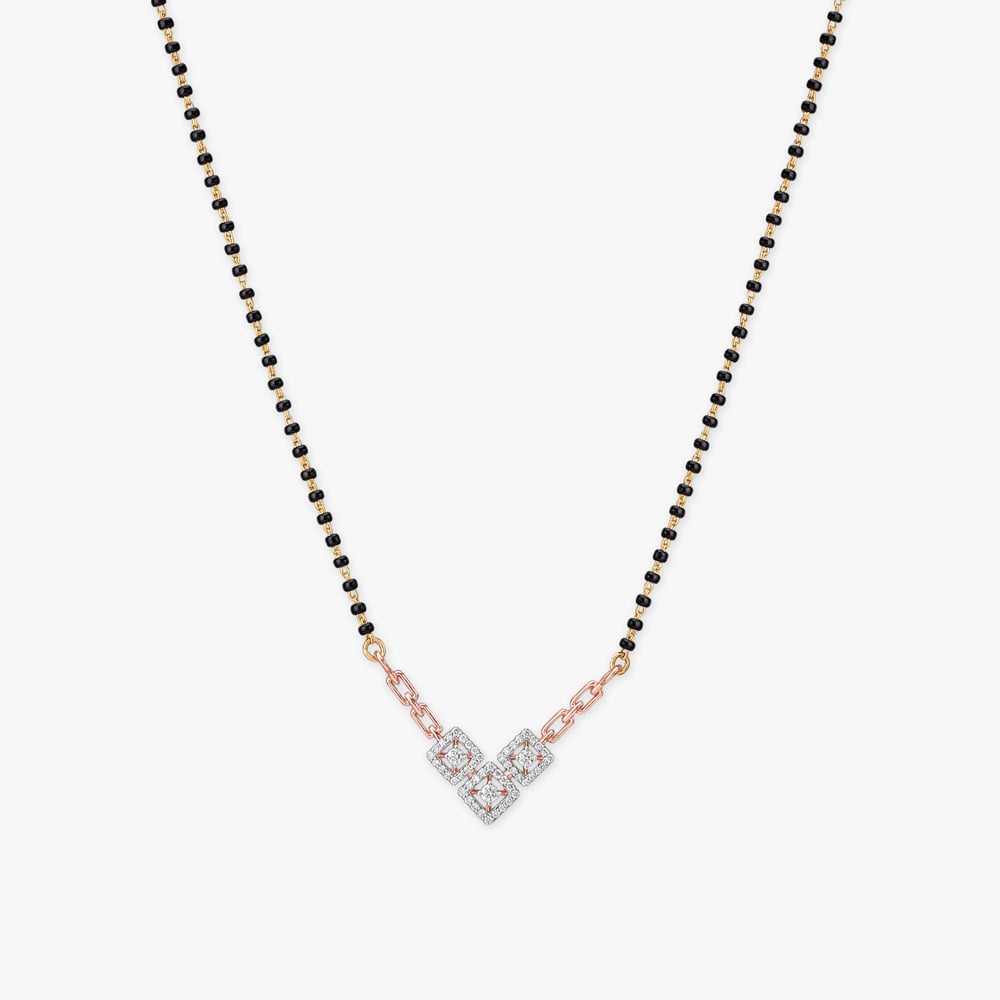 Grid Gleam Diamond Mangalsutra,,hi-res image number null
