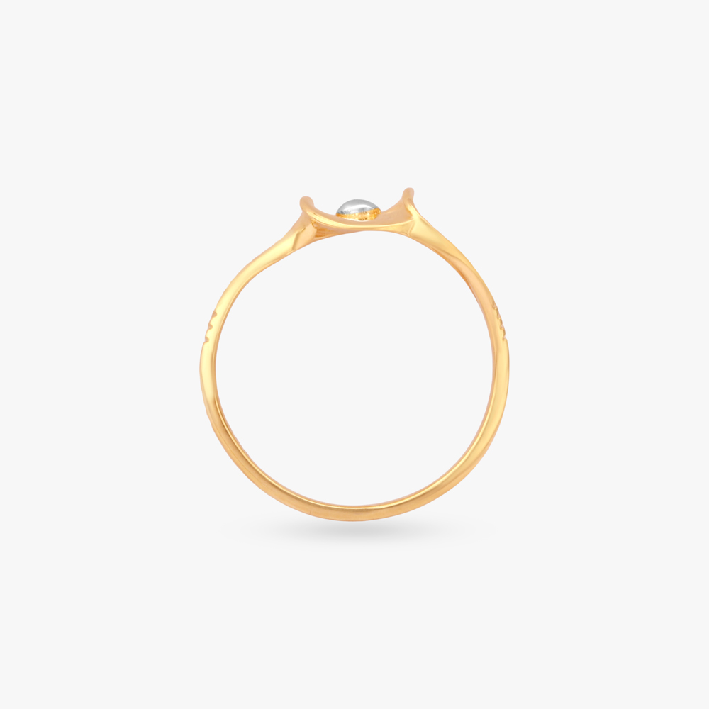 Curved Orbit Gold Ring,,hi-res image number null