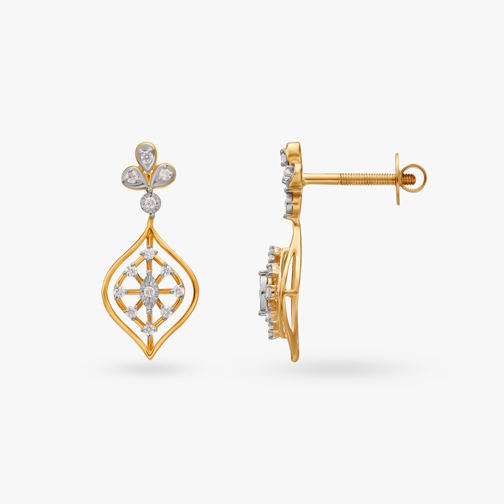 Marquise Mirage Diamond Drop Earrings,,hi-res image number null