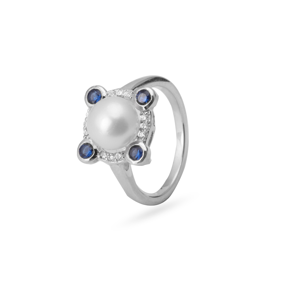 Celestial Halo Pearl Ring