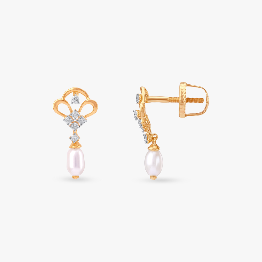 Regal Crest Diamond Drop Earrings,,hi-res image number null